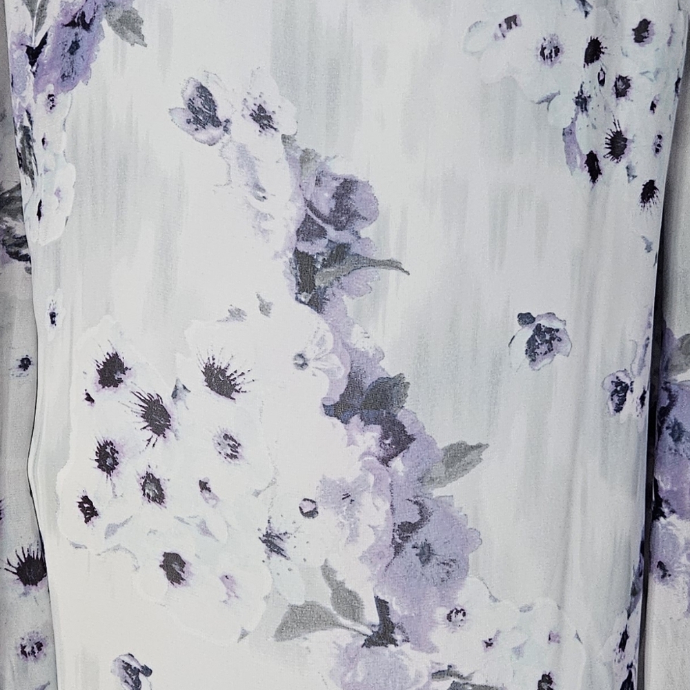 NWOT WHBM white & purple cold shoulder sheath dress Womens Large - Picture 6 of 6